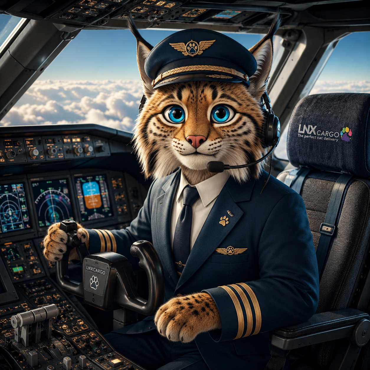 Piloto LNX Cargo transporte aéreo